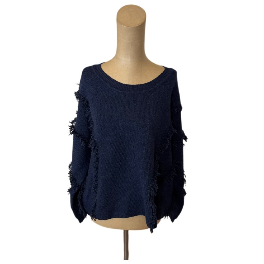 NWT! 1. State Blue Fringe Sweater Size XL